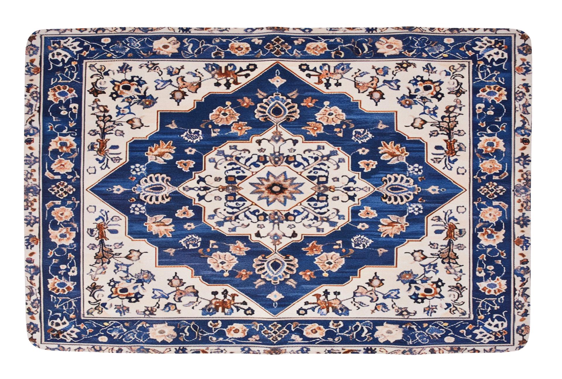 SPA | ULTRACHONNY dywanik diatomitowy | szybkoschncy & antypolizgowy | 80  50 cm | blue ornament