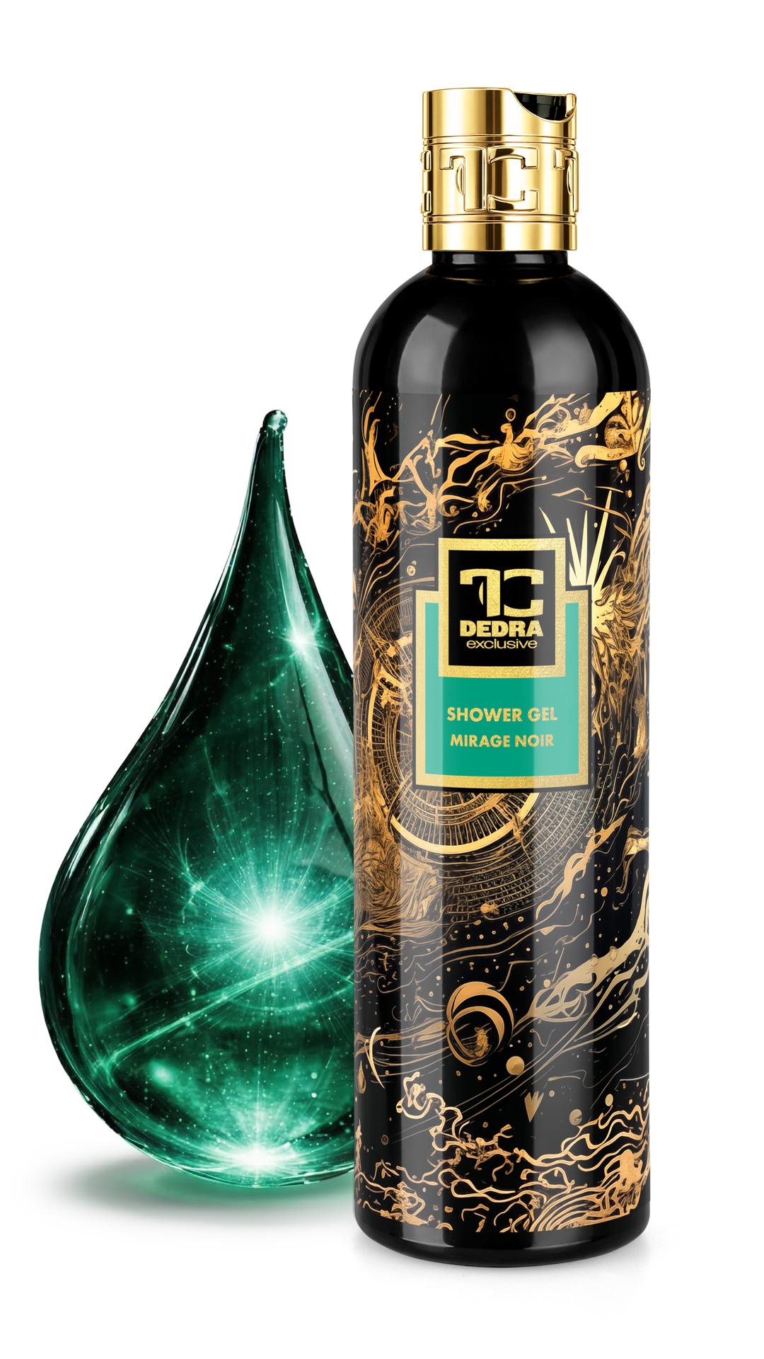 MIRAGE NOIR | exkluzivní šetrný sprchový gel s glycerinem & Aloe vera | 320 ml | FC DEDRA exclusive