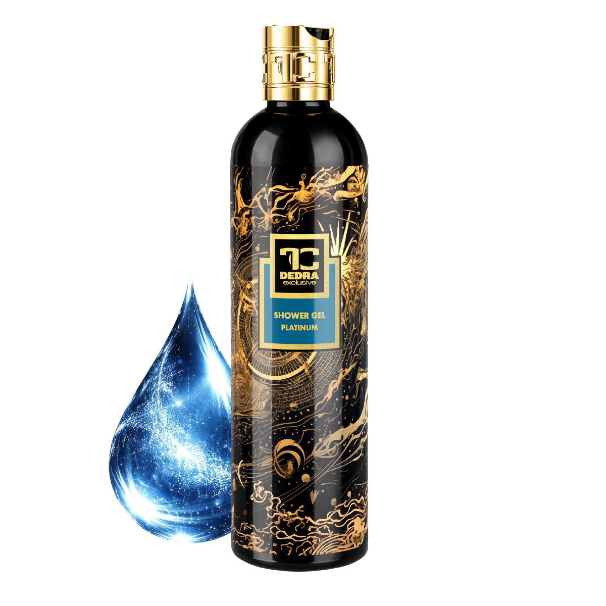 PLATINUM | ekskluzywny łagodny żel pod prysznic z gliceryną & Aloe vera | 320 ml | FC DEDRA exclusive