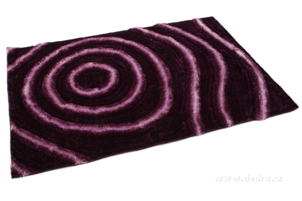 SHARON 3D KOBEREC, fialový, 200x300 cm