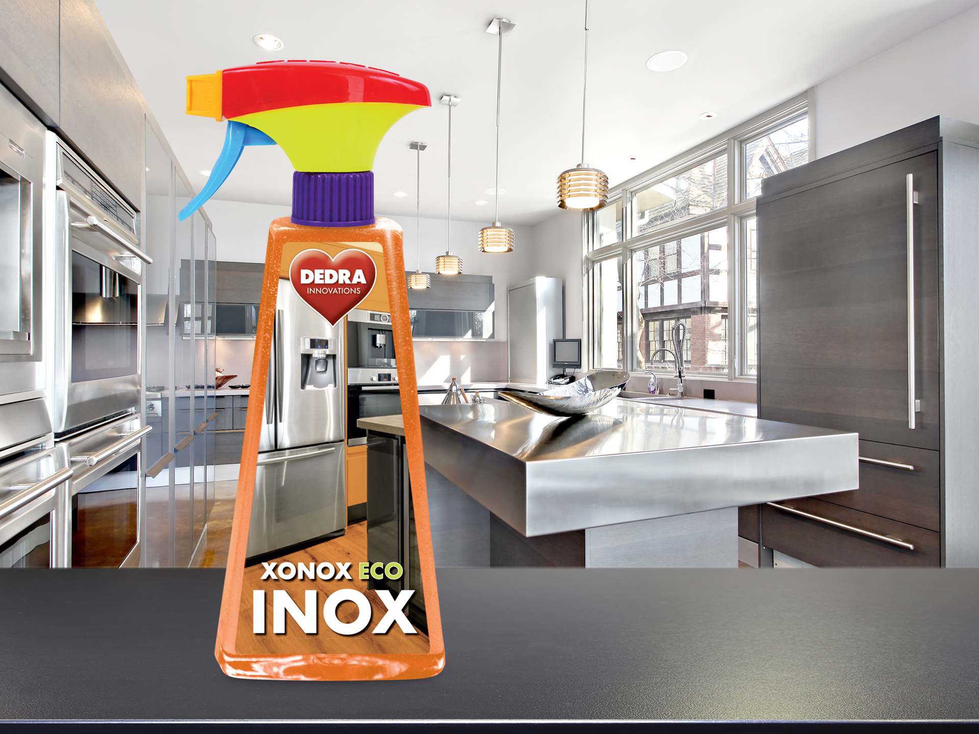 Intenzívny čistič a leštič nerezových povrchov XONOX INOX