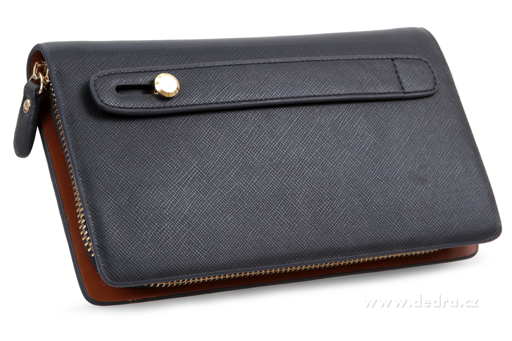 FC75331-2in 1 luxusná pánska peňaženka & puzdro Hlubinná čiernomodrá