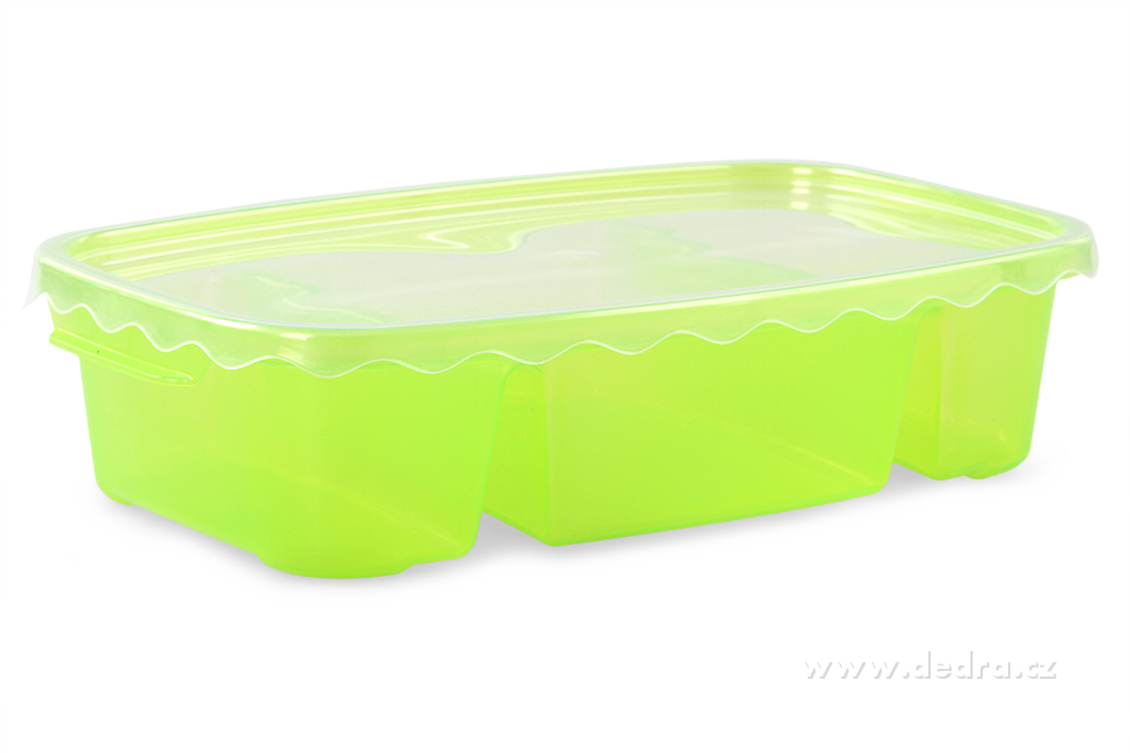 DA83601-Triobox zelený dóza na potraviny 800 + 300 + 300 ml