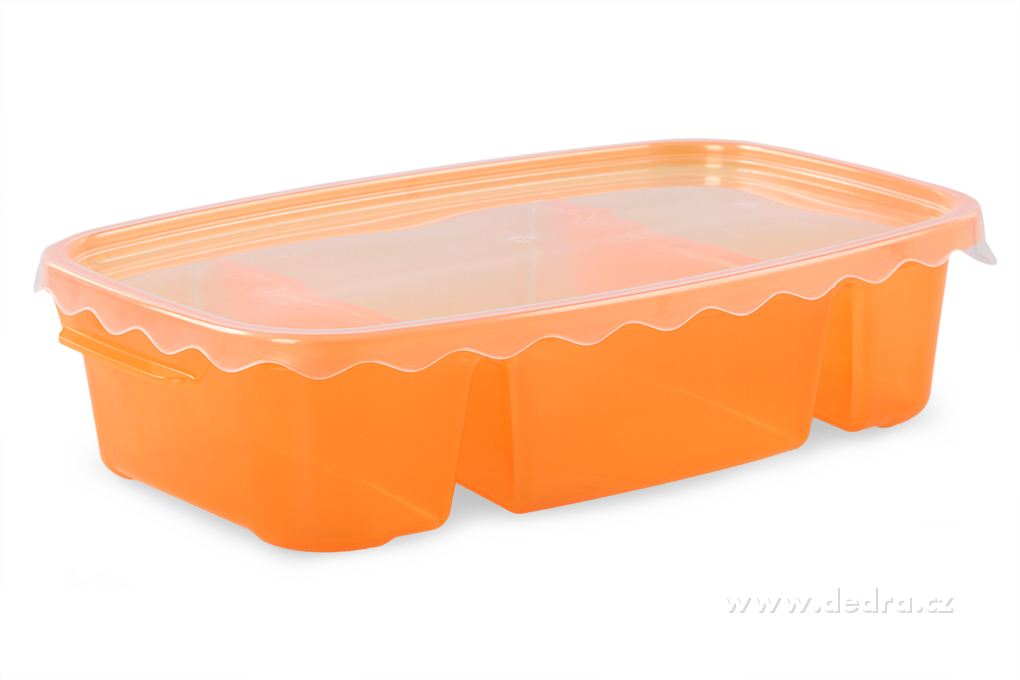 DA83603-Triobox oranžový dóza na potraviny 800 + 300 + 300 ml