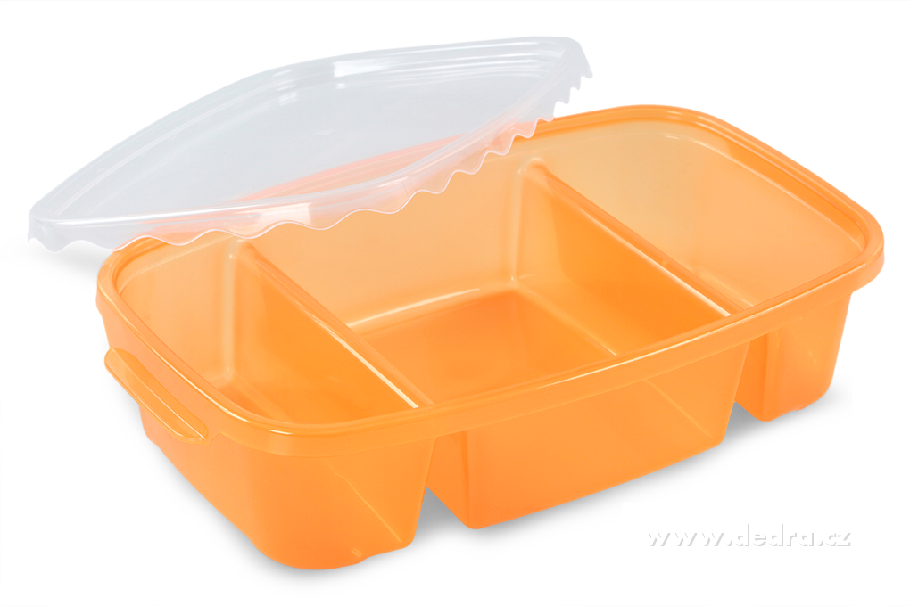 DA83603-Triobox oranžový dóza na potraviny 800 + 300 + 300 ml