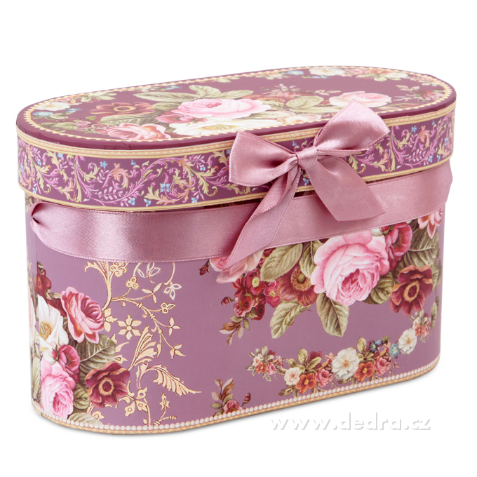 DA83871-2 ks porcelán.hrnek v darčekovom boxe ROMANTIC FLOWERS