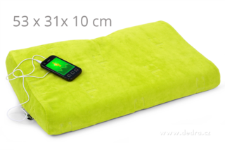 Levně ANATOMIXX® MUSIC | anatomický polštář z paměťové pěny s reproduktorem | 53 × 31 × 10 cm | připojení na mobil & tablet