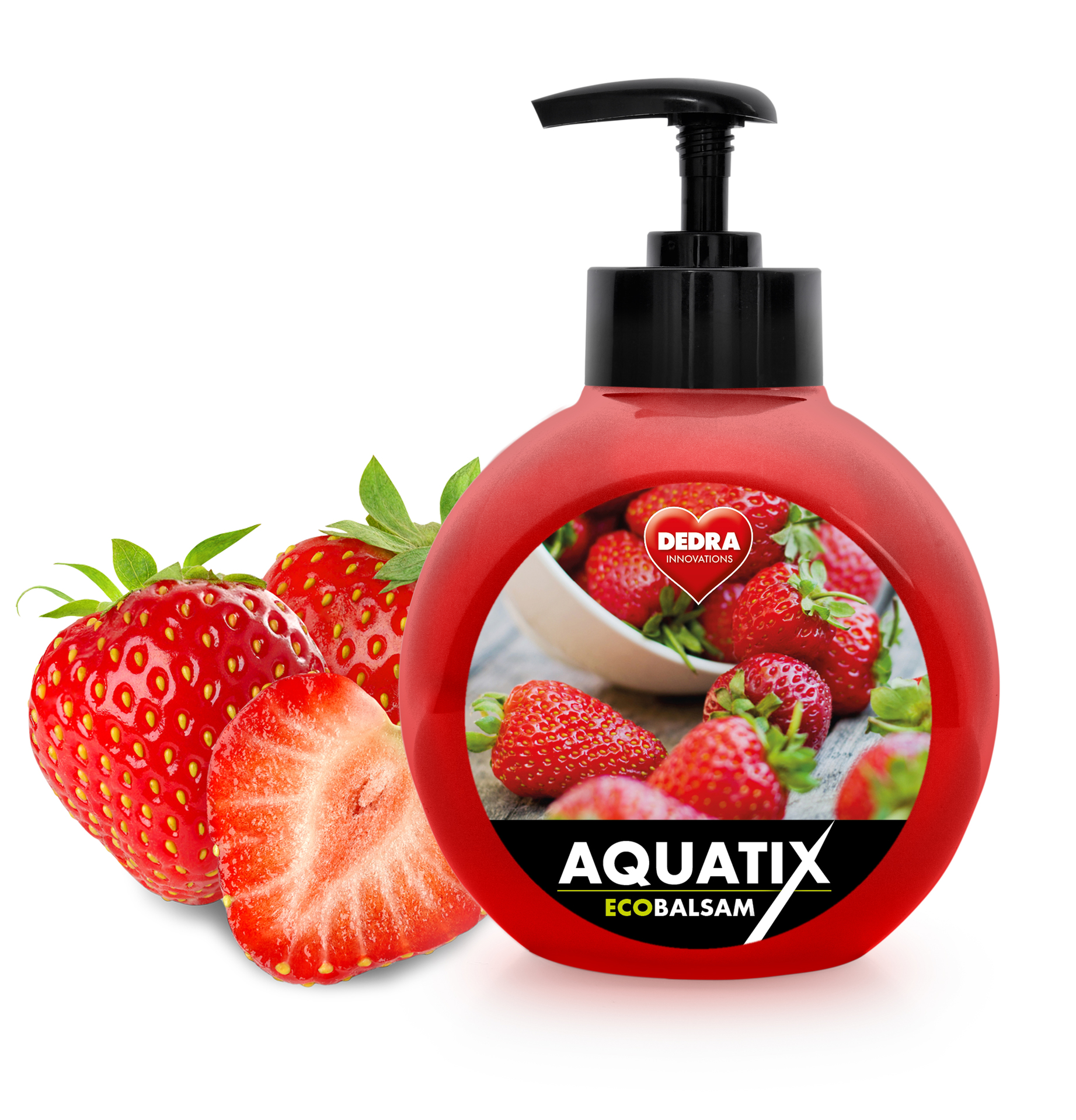 GC03091-ECOBALSAM AQUATIX koncentrát na ručné umývanie riadu, lesné jahody s pumpičkou