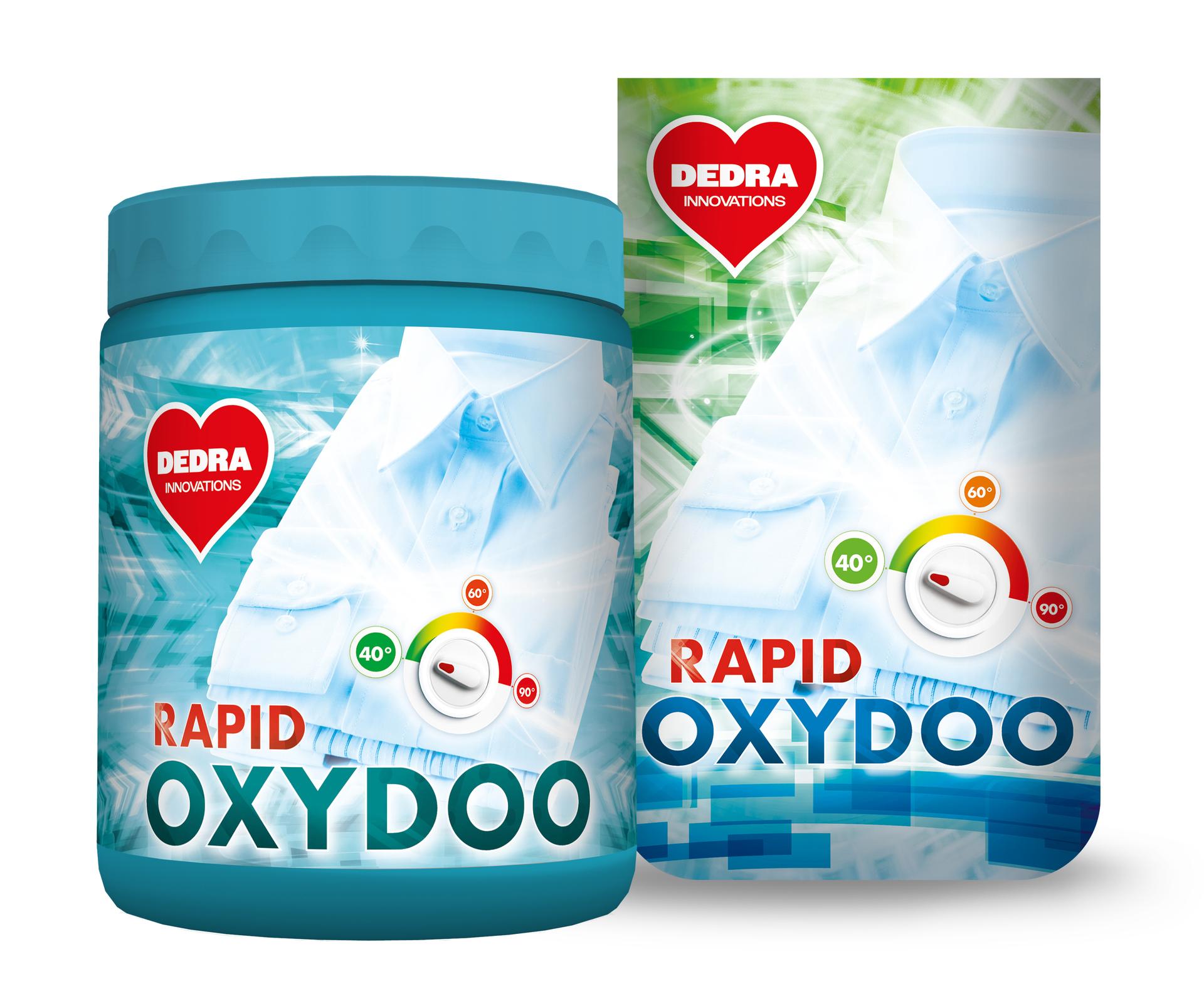 ZESTAW 1+1 | OXYDOO | Uniwersalne wybielacz & odplamiacz | ECORAPID | 1 kg + 700g + POJEMNIK GRATIS