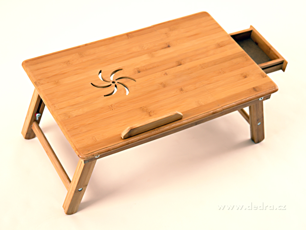 DA1465-Bambusový stolík pod notebook, raňajky do postele GoEco