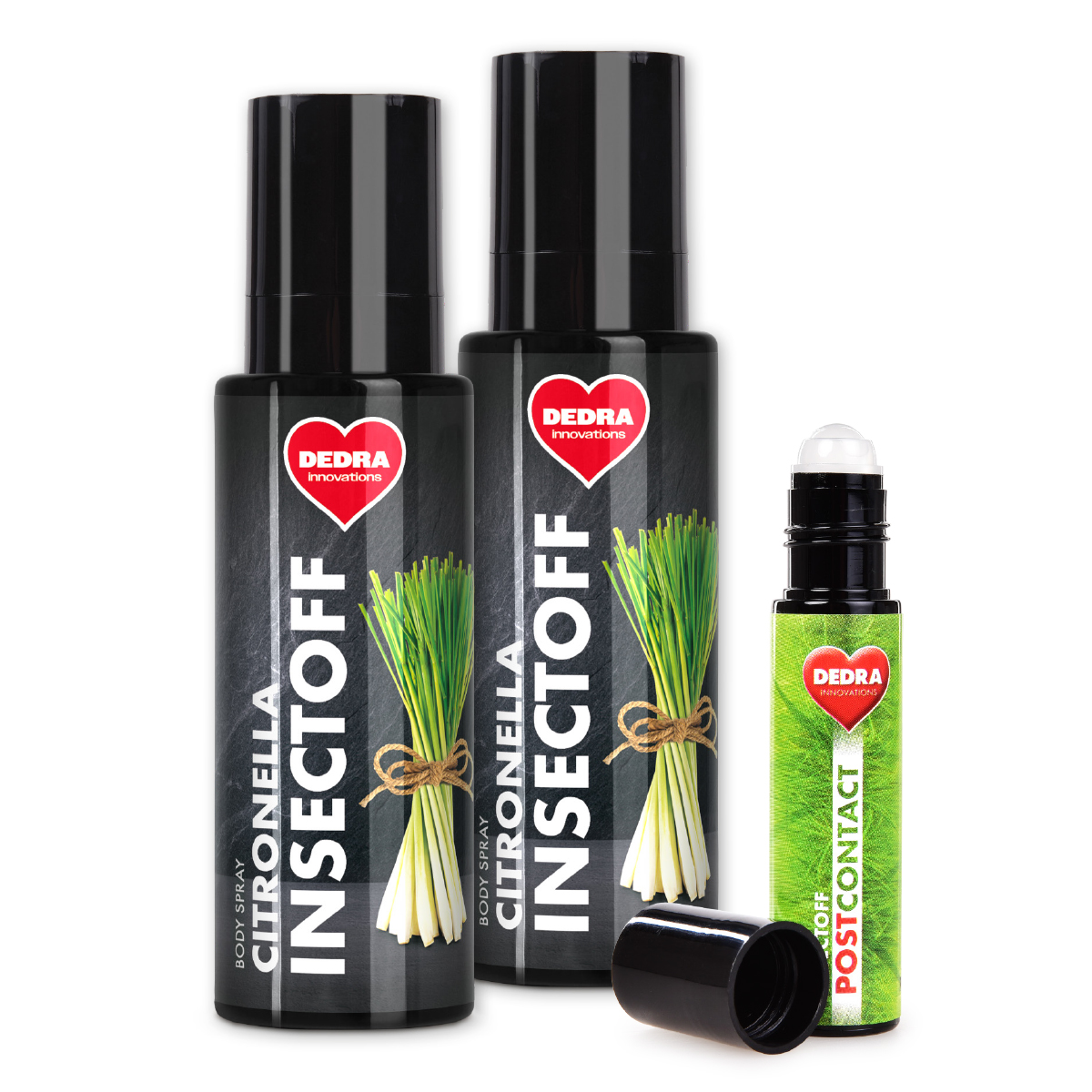 INSECTOFF 2+1 GRATIS | 2x spray do cia�a + �el w kulce | naturalna ochrona & piel�gnacja po uk�szeniu 2x 100 ml + 15 ml